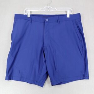 Holderness and Bourne Slater Shorts Mens 36 Blue Tailored Fit Golf Performance
